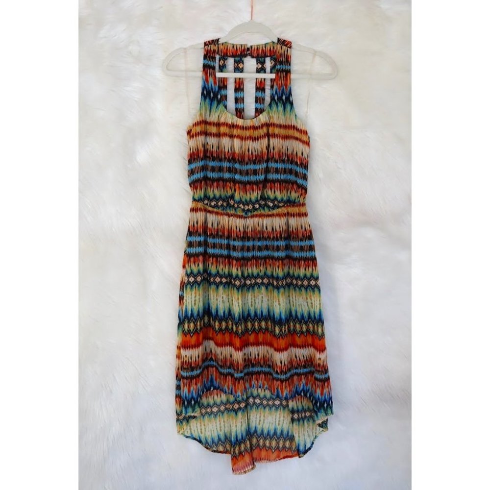 Aztec High-Low Dress